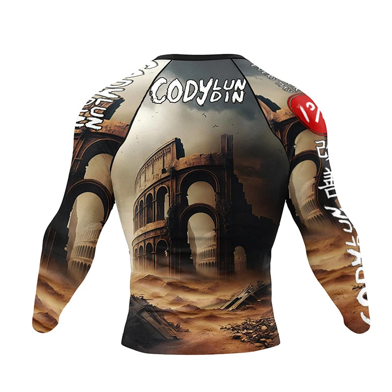 Sports Apparel Mens T Shirt Mma Clothing Man Rashguard T-shirt+Pants Sets Rash Guard Jiu jitsu MMA Compression Shirt+Shorts Bjj Boxing Jerseys Sport Suits