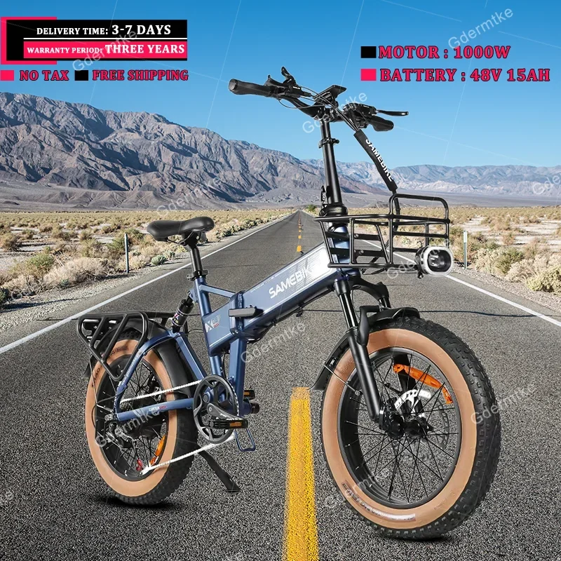2024 Nuovo Xwlx09-Ii Ebike Bici Pieghevole Elettrica 20 Pollici Bicicletta Pieghevole Elettrica Mountain Bike 48 V15 1000W-Bicicletta Elettrica