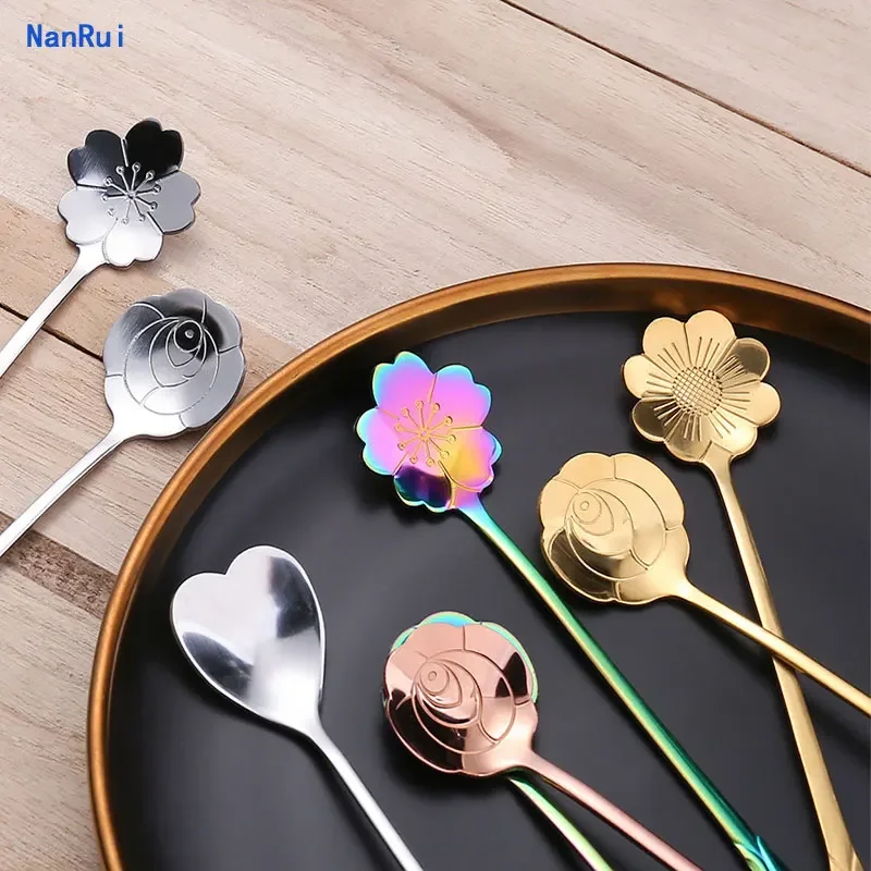 4pcs Measuring Spoons,Small Tablespoon,Stainless Steel Measuring Spoons Set Long Handle Measuring Mixing Stirring Coffee Spoon with Scale Tableware