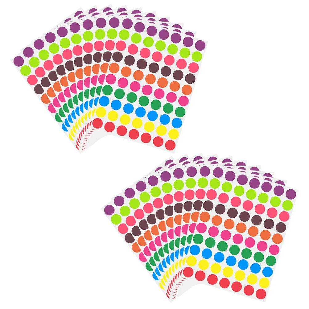 

1400pcs Price Tags Stickers Round Label Dot Stickers Envelopes Seal Labels Stickers