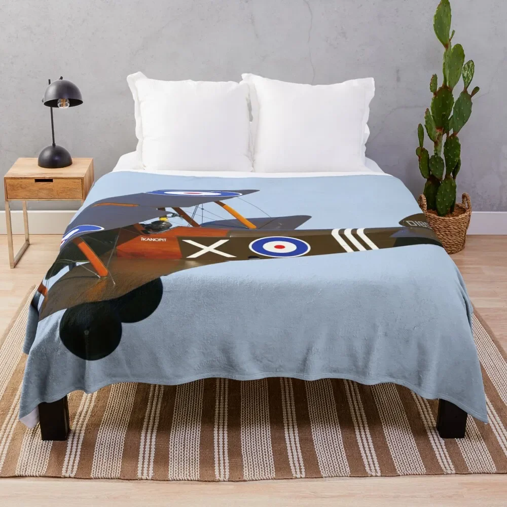 

Sopwith Camel D1851 in flight Throw Blanket Warm Thins valentine gift ideas Blankets