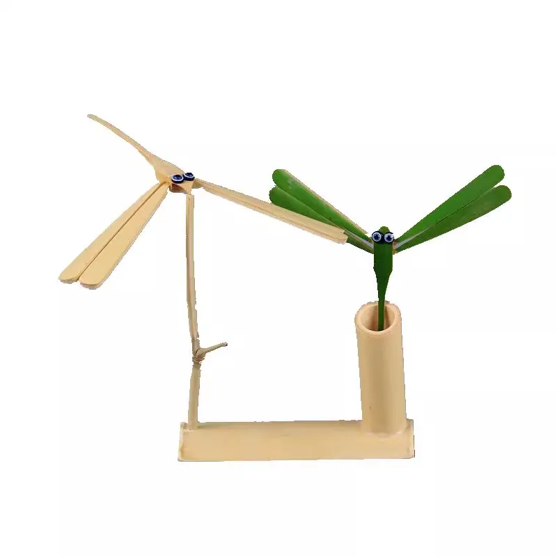 Handmade Bamboo Dragonfly Butterfly Decor - Handcrafted Animal Ornament, Nature Home Decor, Garden Craft Gift