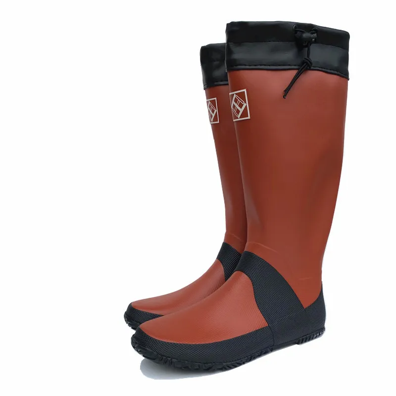 Men's Over-the-Knee Rain Boots Fishing Boots  Latex, and Waterproof Platform - for Fishing, Bird Watching, and Car Washing