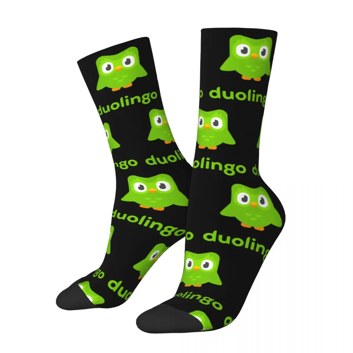 

Duolingo Owl Duo Socks Men Women Cotton Fashion Socks Crazy Spring Summer Autumn Winter Socks Christmas Present