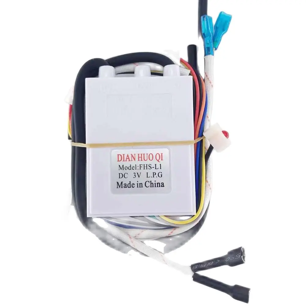Total 12 wires DC 3V Gas stove Single ignition with Temperature control and display Pulse igniter 1PCS