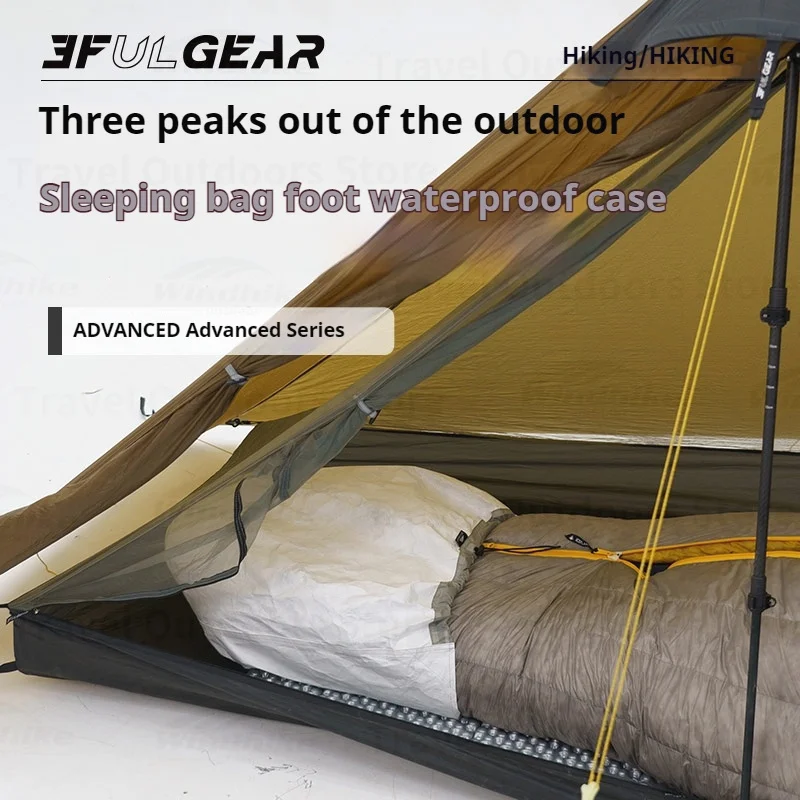 3F UL GEAR Sleeping Bag Foot Case Ultralight Camping Moisture-proof Breathable Liner Waterproof Dyneema Nylon Tyvek Storage Bag