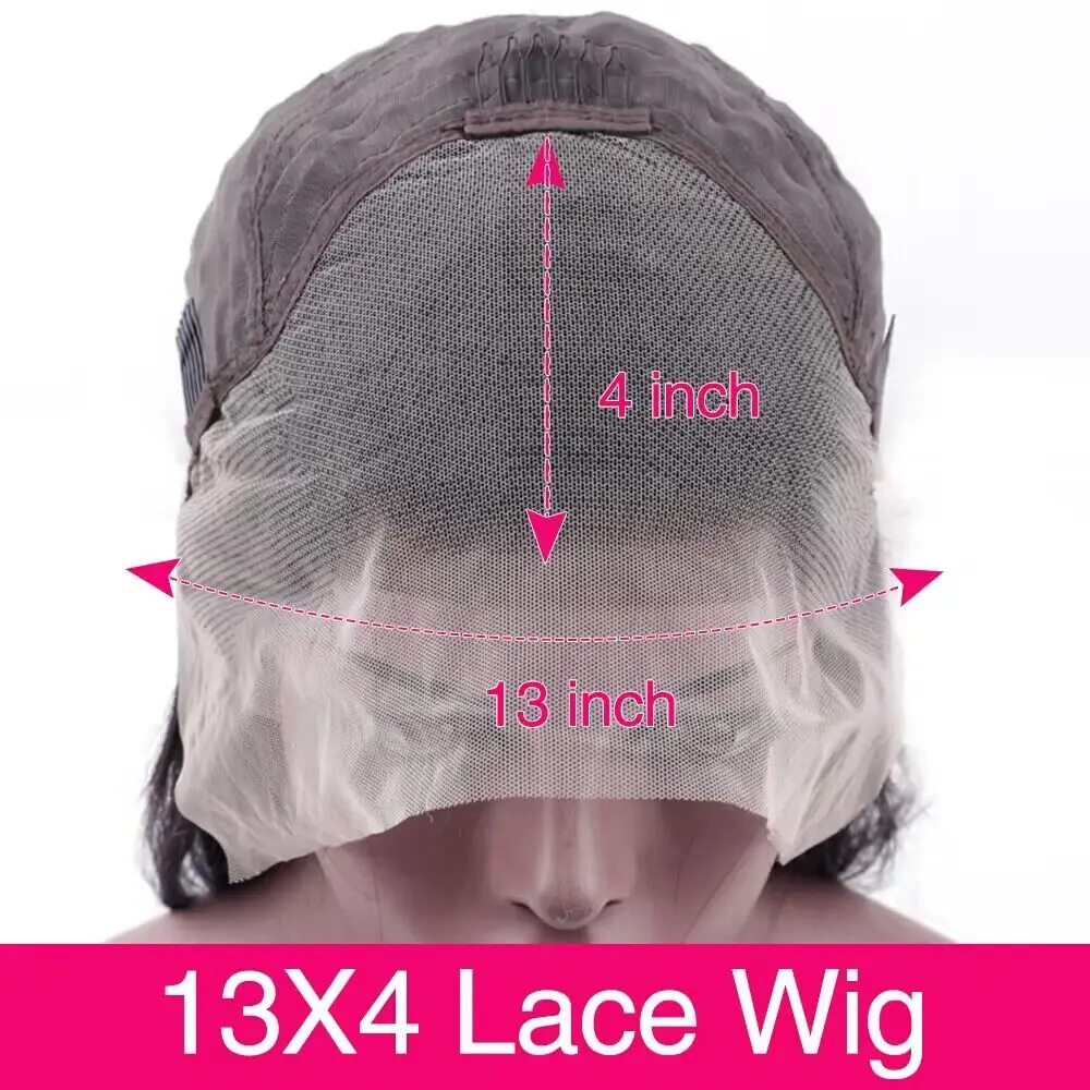 36 Inch Human Hair Lace Frontal Wig Deep Wave Lace Front Wigs  Brazilian Human Hair For Black Women  13x4 Hd Curly Lace Wig