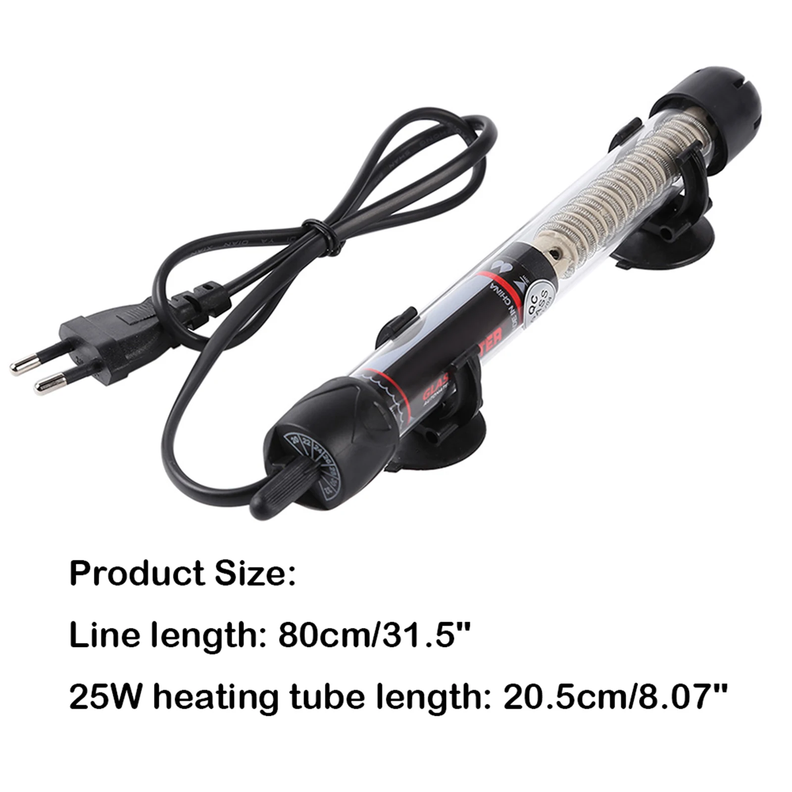 Tank Water Heater Water Heating Rod Adjustable Heaters Fish Tanks Submersible for Household Bedroom Accessories