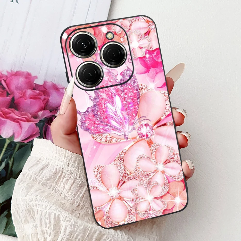 Stylish Painted Soft TPU Phone Case - For Tecno Spark 20 Series