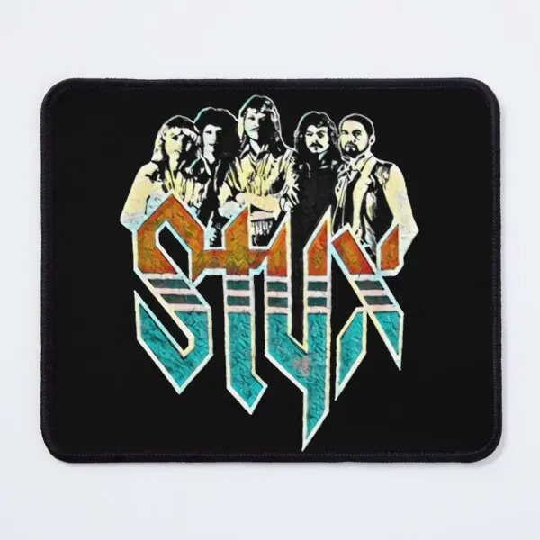 The Styx Band Vintage Retro Mouse Pad Pc Computer Tastiera Stampa Tappeto Tavolo Gamer Gioca Mousepad Mat Desk Gaming Mens Anime