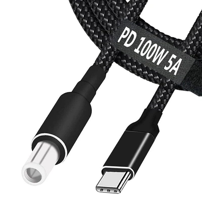 Cavo di ricarica per laptop da 100 W PD USB C a DC4.0x1.7mm Tipo C Cavo di alimentazione per Lenovo IdeaPad 310 320 330 330s 120s 130 510 520  7