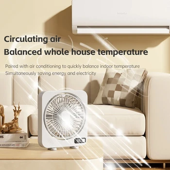 Ventilatore da tavolo Lenovo Mini USB, ventilatore portatile da ufficio, silenzioso, adatto per dormitorio studentesco, casa, ufficio estivo