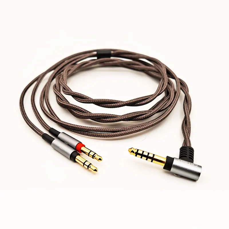 

6N Headphone cable For Philips X3 Onkyo A800 99.99997% single crystal copper silver-plated cable For Phones/ Pc/Mp3/IPAD/FiiO