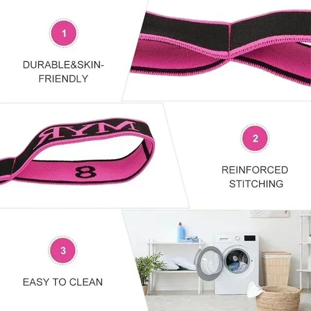 8-cell Digital Stretch Band Yoga Multi-stretch Stretch Band Children Latin Dance Posture Correction Digital Resistance Band 5