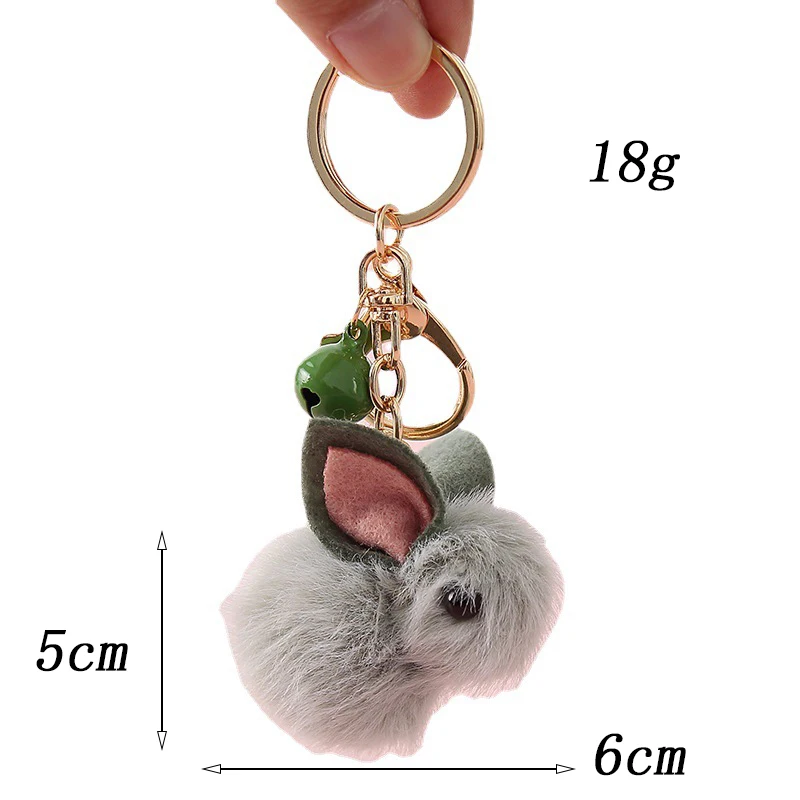 1pc Women Cartoon Rabbit Charm Fashion Keychain
