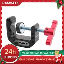 

CAMVATE Universal C-clamp With 1/4" & 3/8" Thread Holes For DSLR Camera Monitor /LCD /Video /Flash Light /Microphone Supporting
