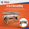72 Inch Air Hockey Table with LED Scorer and Table Tennis Top