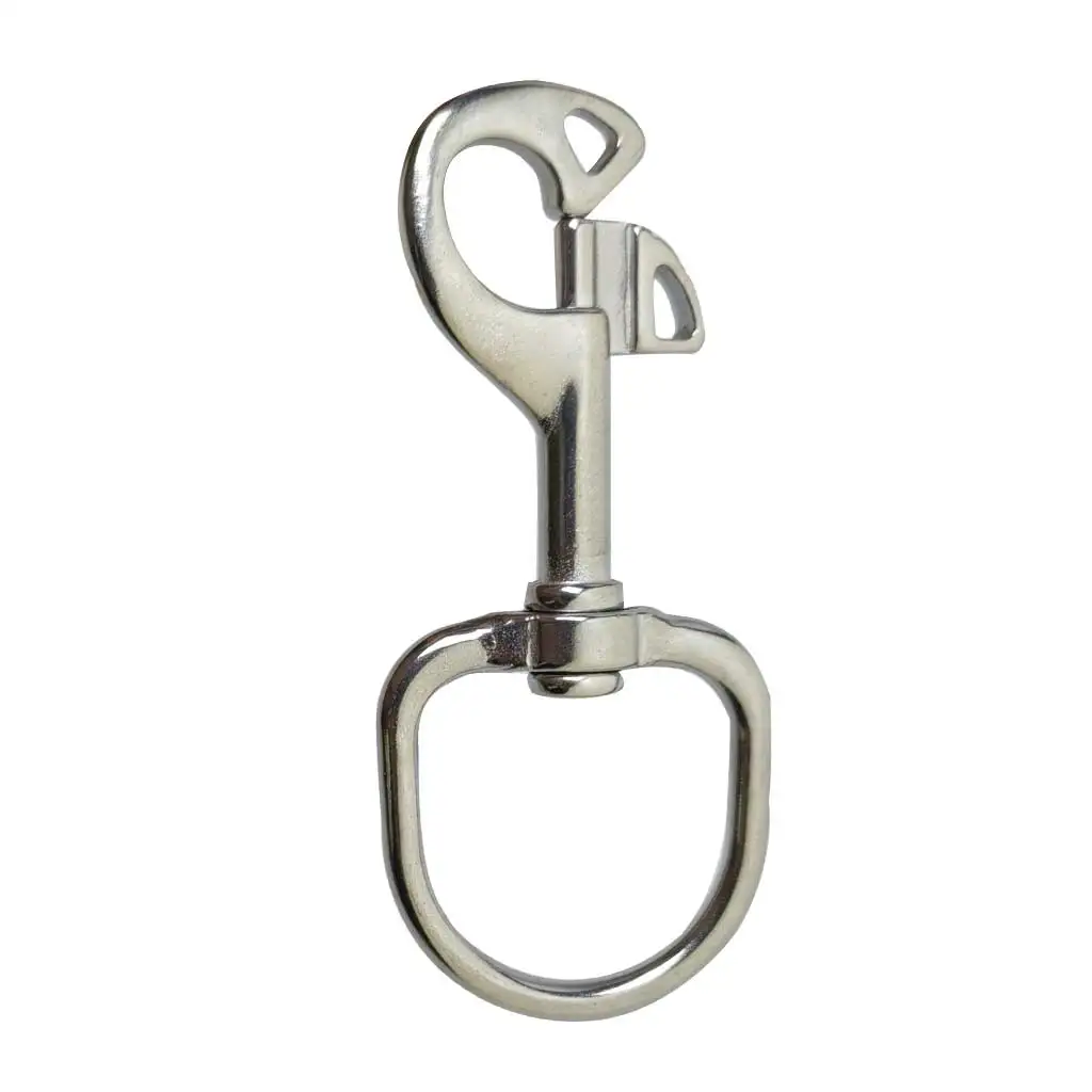 316 Stainless Steel Swivel Eye Butterfly SNAP Bolt Snap Quick Lock Diving Hook BCD Scuba Diving Accessoriess 4