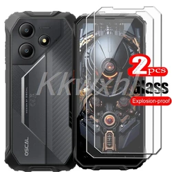 2 - Pack Tempered Glass Screen Protector for 6.56 Phones - Transparent Film (For Oscal Marine 2)