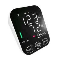 Portable Tonometer English Voice Digital LCD Tensiometers Blood Pressure Monitor Heart Rate Meter Large Cuff Sphygmomanometer 2