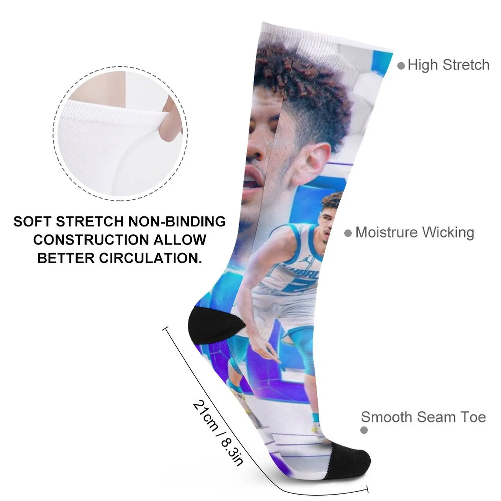LaMelo Ball Socks long socks man Sock man funny socks for Women Argentina