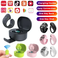 For TikTok Scrolling Ring Wireless Camera Shutter Selfie Button Kindle App Remote Page Turner Clicker for iOS Android Cell Phone