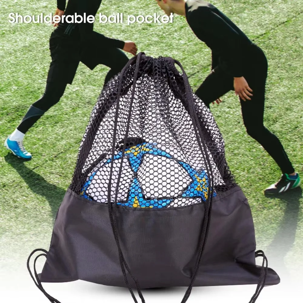 1PCS Single Ball Bag,Ball Storage Bag, Mesh Carry Bag, Drawstring Sling Back Bag for Carrying Basketball Volleyball Football