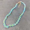 blue necklace