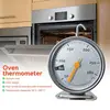 Stainless Steel Oven Thermometer New Large Dial Baking BBQ Cooking Meat Food Temperature Measurement Hang Stand Kitchen Supplies 1