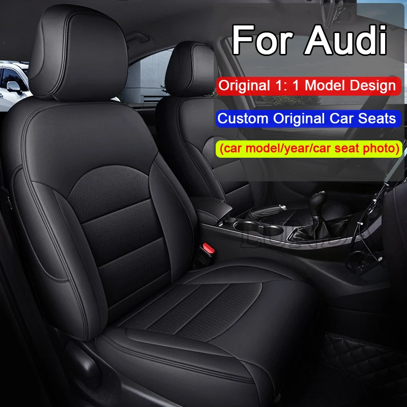 

Custom Special Car Seat Covers For Audi A1 A3 A4 A5 A6 A7 Q2L Q3 Q5 Q7 E-tron S3 S4 S5 TT leather cushion Seat protective cover