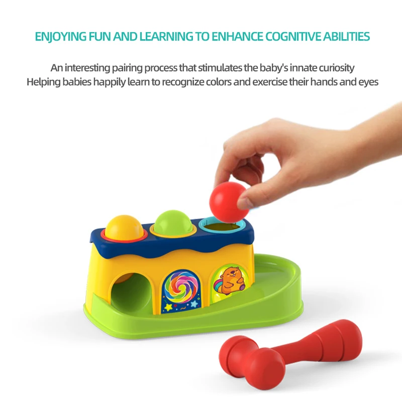 Children's tapping making sounds and hitting ground mice puzzle parent-child interactive toys baby puzzle toys