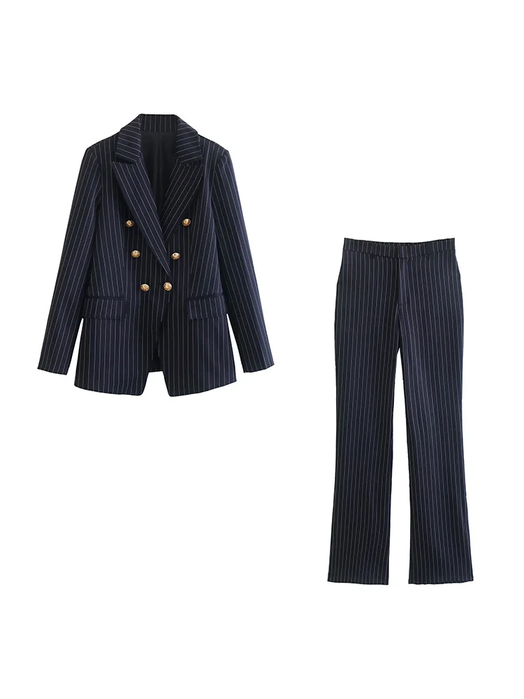 Structured Blazer and High-Waisted Cargo Pants Co-Ord Set main image 1