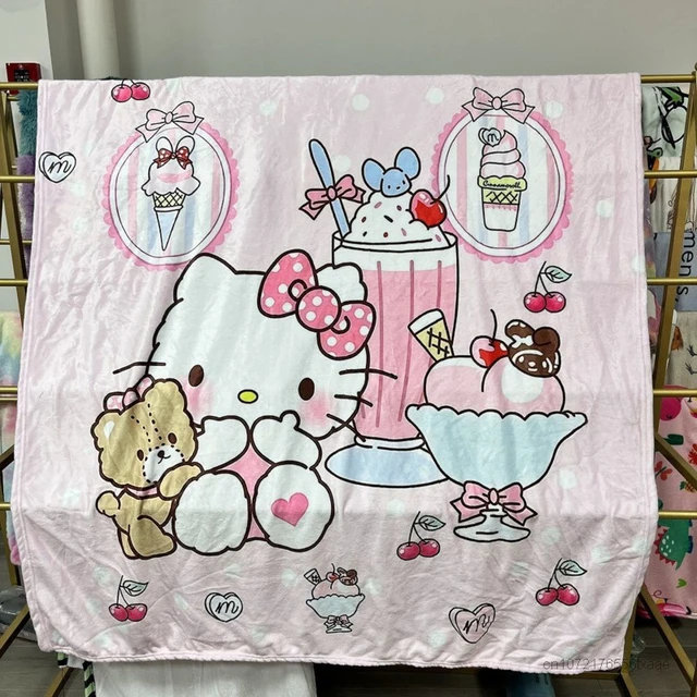 Sanrio Hello Kitty Plush Blanket Bed Sheet Children Adult Soft Blankets  Cartoon Aircondition Nap Blanket Spring Fluffy Quilt - Blanket - AliExpress