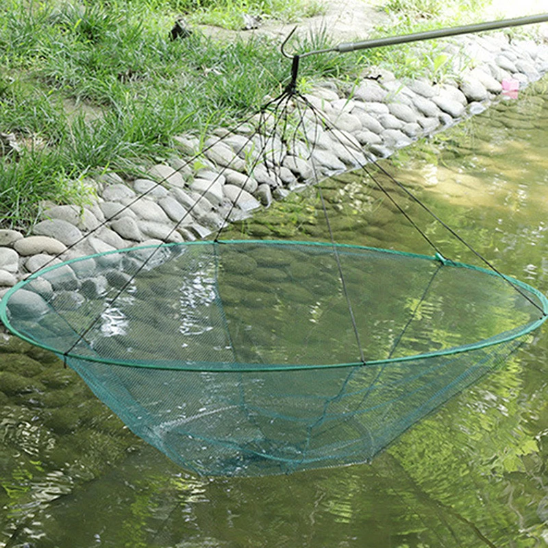 Fishing Net Case Portable Foldable Fishing Net Cage Round Open Pull Lobster For Travel Port Boat fishing net