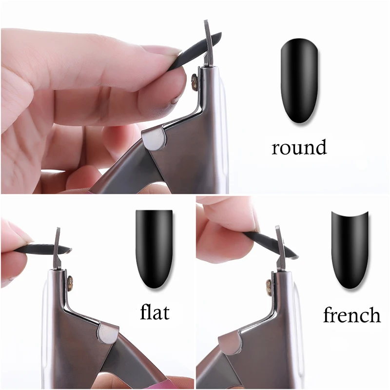 UV Gel False Nail Tips Trimmer Clipper Cutter U-shape Stainless Steel Acrylic Nails Edge Clipper Nipper Manicure Nail Cure Tools 2