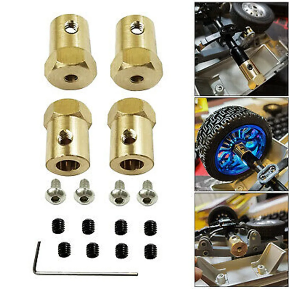 

4PCS 5mm To 12mm Wheel Hub Extension Hex Adapter For TWPL B14 B16 C14 D12 RC Crawler Car Replaceable Parts