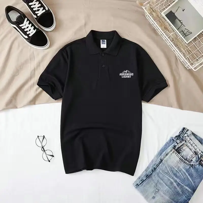 thumbnail image 1 of Camiseta para hombre, polos gráficos, camiseta blanca, holgada, con cuello, para hombre, ropa de hombre Katoen, moda 2024, básica original, 1 of 5