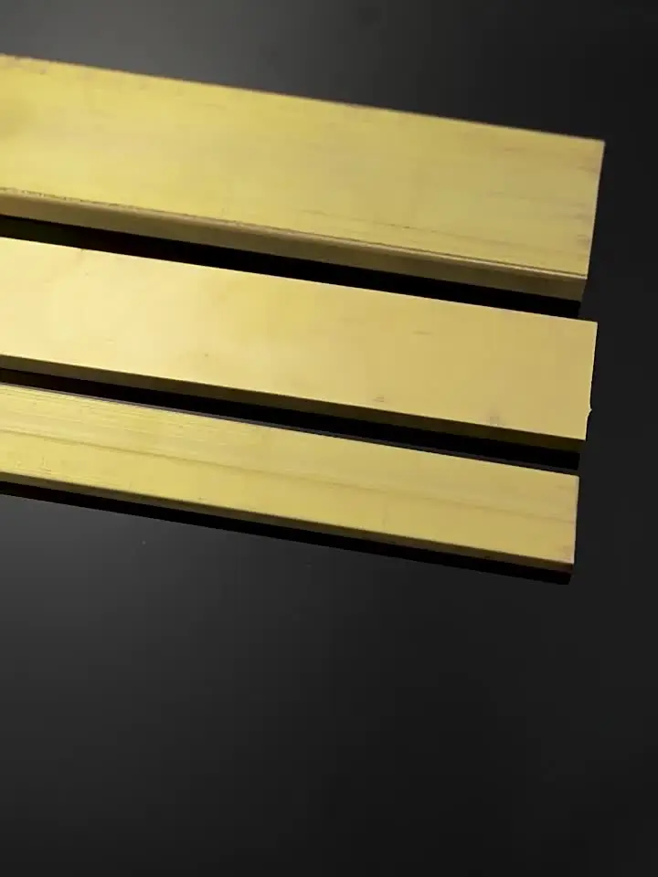 Leluo Brass Cube Block Length 500mm Brass Square Stick Rod