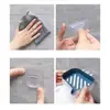 Plastic Double Layer Soap Holder Punch-Free Wall-mounted Drain Soap Dish Holder Removable Self Adhesive Soap Box Kitchen 2