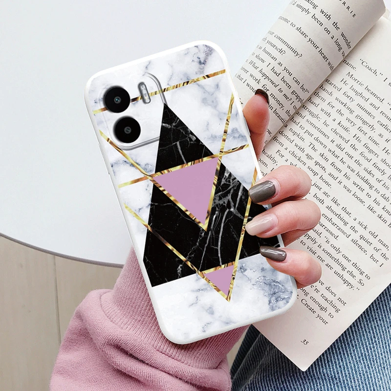 Elegant Watercolor Marble Phone Case - Soft TPU Shell with Ink Painted Design