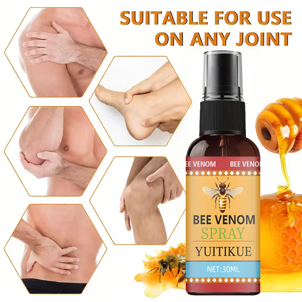 Bee venom moisturizing spray, natural bee venom essence care, muscle and bone spray -- suitable for all skin types