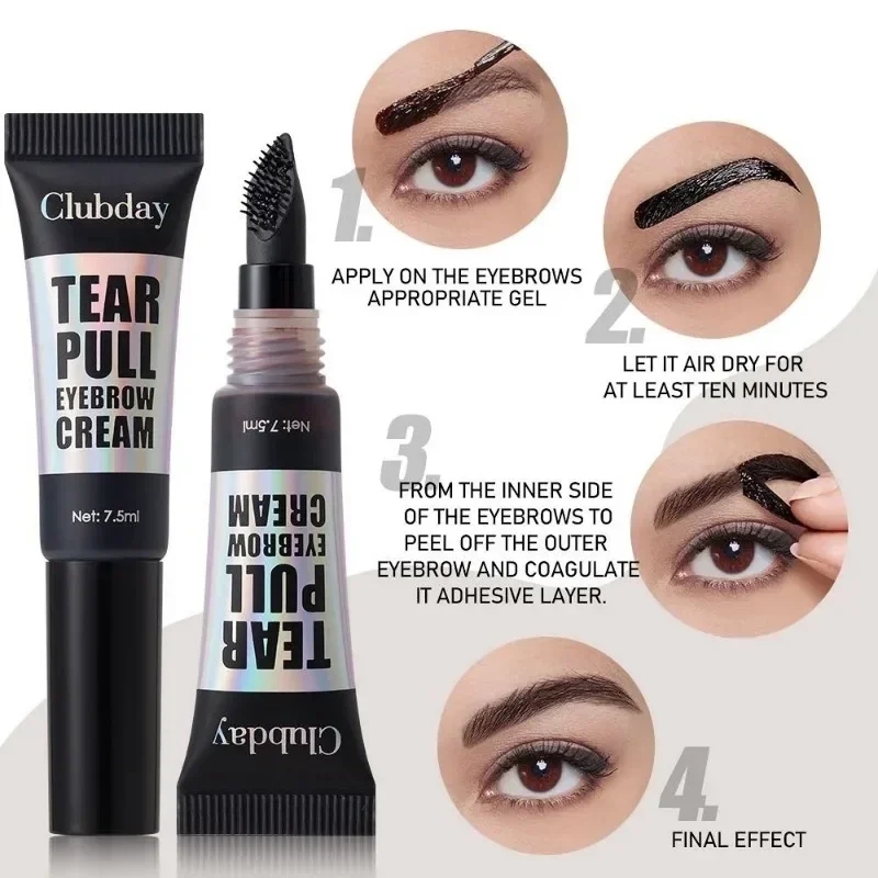 15-minute Semi Permanent Eyebrow Dye Tint Fast Gel Peel Off Eyebrows Tint Dye Makeup Eyebrow Cream Natural Brow Tattoo Cosmetics 4