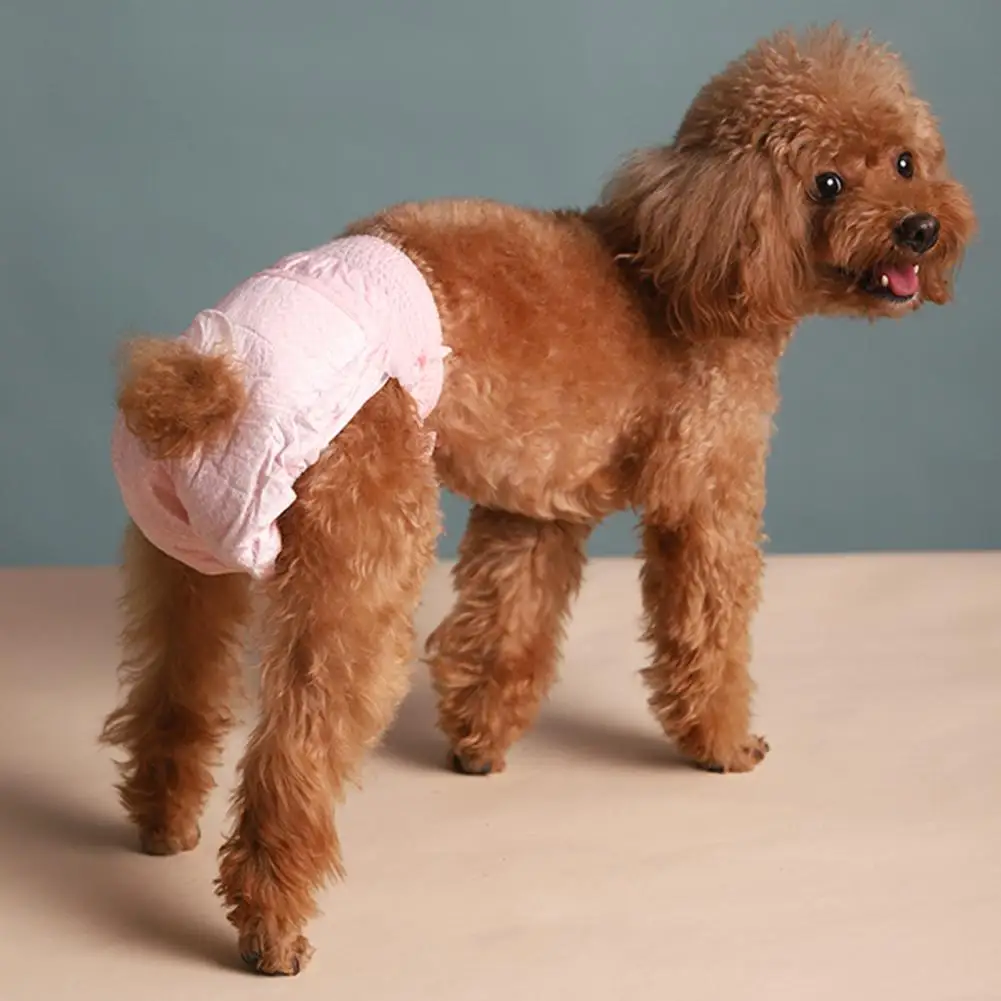 Title 11, 10Pcs Stretchy Dog Diapers With Tail Hole Super...