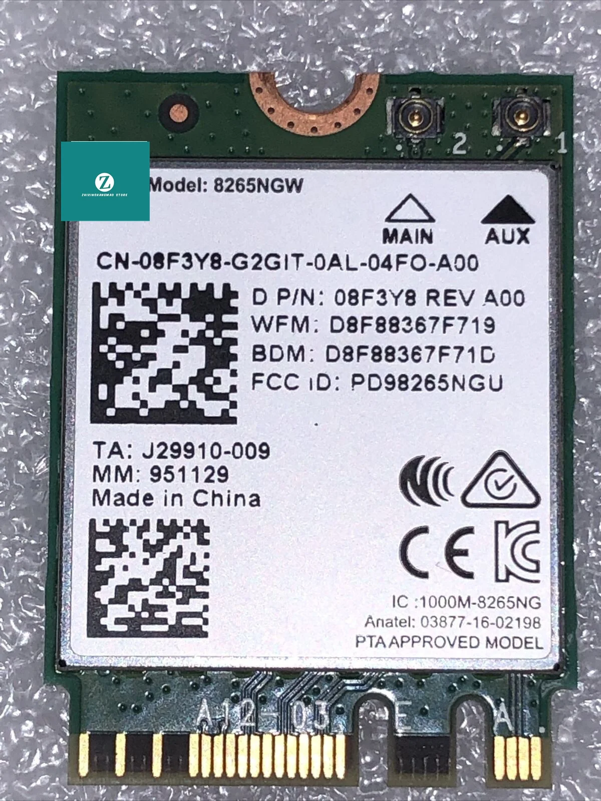 Originale Per Scheda Wireless Wifi Dual Band Dell Optiplex 7450 7050 Originale 8265Ngw 8 F3Y8 08 F3Y8