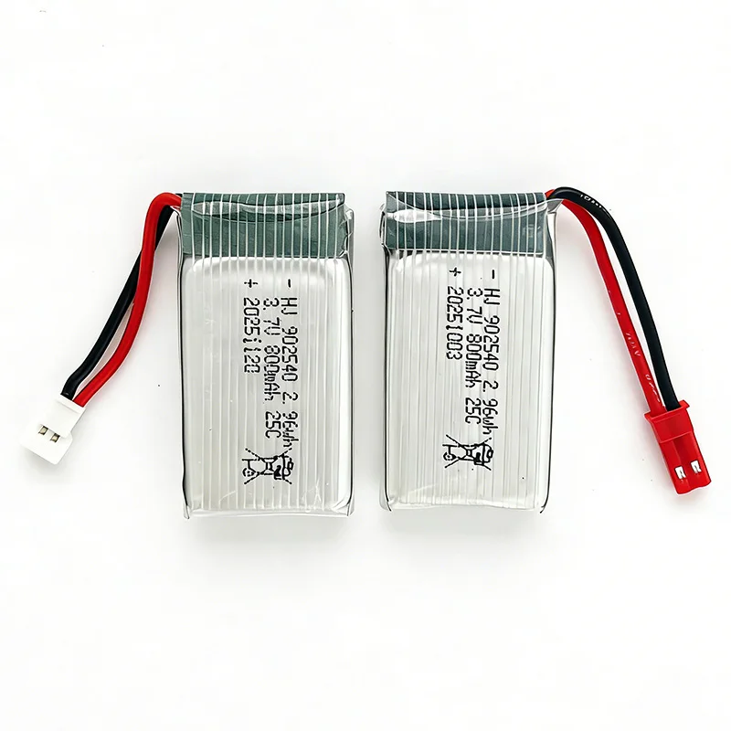 Batterie Lipo 3.7V 800mAh pour drone avec connecteur JST