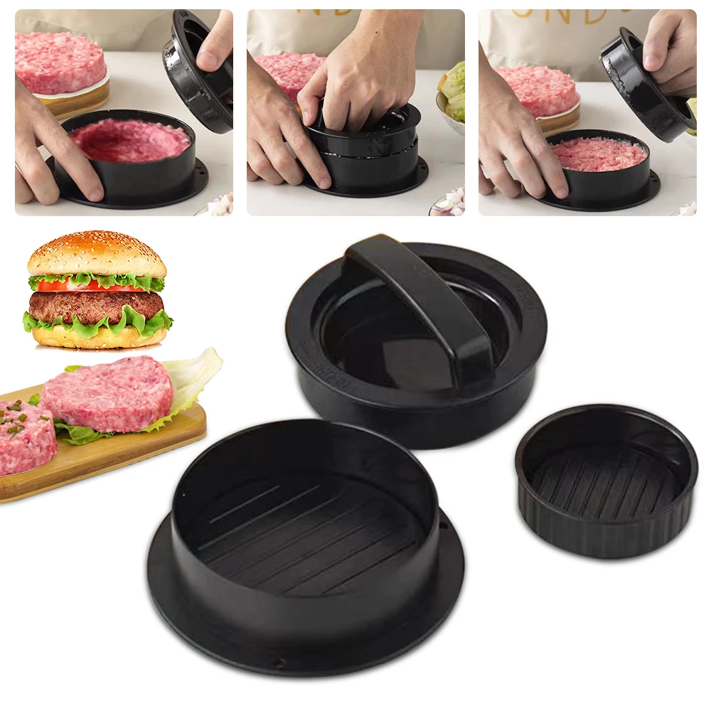 Pc Hamburger Meat Press Round Plastic Manual Cutlets Press Mold For