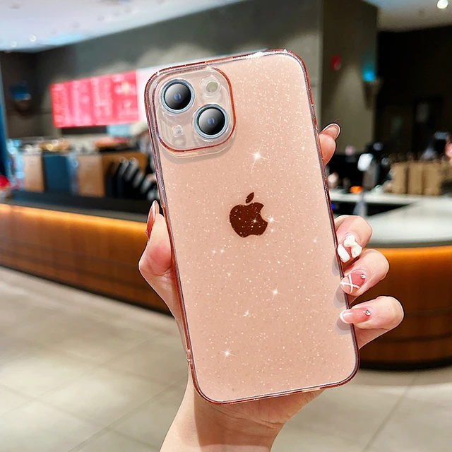 Funda iPhone SE Rose Gold - Purpurina