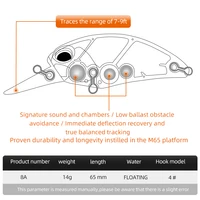 Ultimate M65 Floating Fishing Lure - 14 g Crank Bait Magic - Image 2