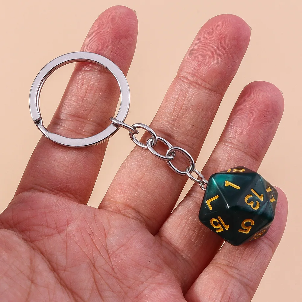 

Creative Dice Charm Keychain For Women Men Car Key Handbag Pendants Key Chains DIY Handmade Jewelry Accessories