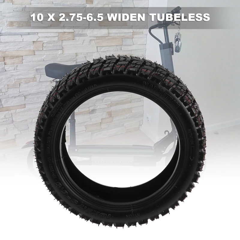 10 Inch 10X2.75-6.5 Vacuum Tyre 10X2.75-6.5 Widen Tubeless Tire For Speedway 5 Dualtron 3 Scooter Tires